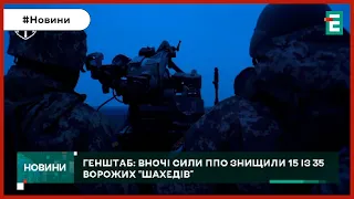 💥ЧУДОВО ВІДПРАЦЮВАЛИ: нашим захисникам неба вдалося знищити 15 ворожих безпілотників