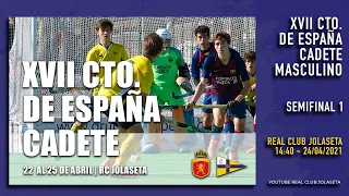 DIRECTO SEMIFINAL 1 - ATLETIC TERRASSA HC VS JUNIOR FC - CAMPEONATO ESPAÑA CADETE MASCULINO