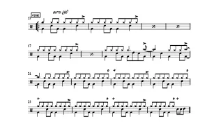 Free Drum Transcription: Jeff Pocaro - "FM”