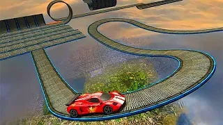 Impossible stunt car tracks 3d new vehicle unlocked - android gameplay 2017 Best racing games