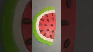 clay with me - how to make watermelon slice 🍉#short video