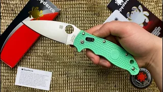 Spyderco Manix 2 Lightweight Mint Green CPM-M4