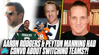 Aaron Rodgers & Peyton Manning Had SERIOUS Conversation At The Kentucky Derby via AJ Hawk