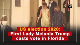 US election 2020: First Lady Melania Trump casts vote in Florida