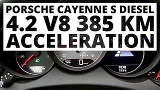 Porsche Cayenne S Diesel 4.2 V8 385 hp (AT) - acceleration 0-100 km/h