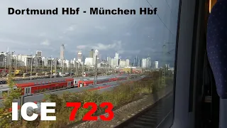 ICE 723 ride Dortmund - Munich | rerouting via Wuppertal