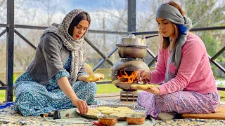 Baking Bread On Fire | Village Life In IRAN! | The Lifestyle Of Rural Women