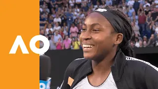 Coco Gauff: "What is my life?! This is crazy!" | Australian Open 2020 On-Court Interview R3