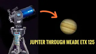 Jupiter through Meade ETX 125 telescope #meadetelescope #meadeetx125 #jupiter #8inchtelescope