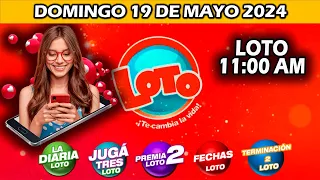 DIARIA 11 AM SORTEO LOTO NICARAGUA | hoy DOMINGO 19 de mayo de 2024