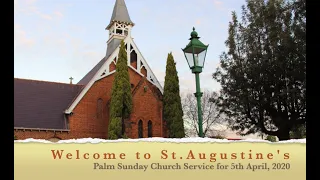 Inverell Anglican Palm Sunday Service 5th April 2020