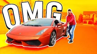 PICKING UP MY BROTHER IN A LAMBORGHINI