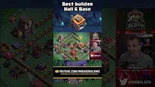 BEST BUILDER HALL 6 LAYOUT with @JudoSloth in Clash of Clans | #shorts #coc #clashofclans