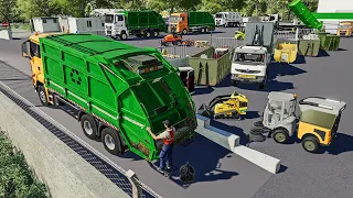 Recyclage des ordures ménagères et des encombrants à la décharge publique | Farming Simulator
