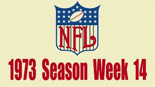 1973 NFL week 14 This Week in Pro Football