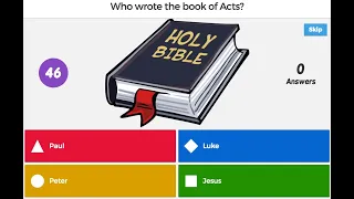 Resurrection Bible Trivia Kahoot Game