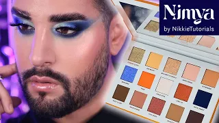 Trying Nikkie Tutorials New Palette!! Nimya eyeshadow palette review