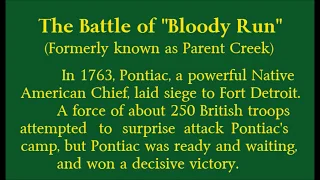 Detroit history:The Battle of Bloody Run.