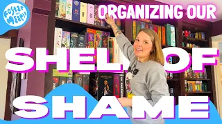 Shelf of Shame Project | Organizing our Shelves of Opportunity!