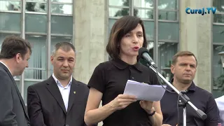 Protest la Chișinău faţă de invalidarea alegerilor locale(01.07.18)