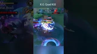 Kil'Groth Quad Kill |#clashoftitans #arenaofvalor #aov #cot #moba #kilgroth #quadkill #1vs4