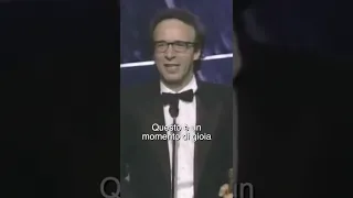 ROBERTO BENIGNI - Epica Vittoria agli Oscar per La Vita È Bella