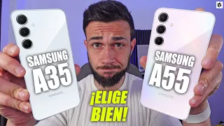 ELIGE BIEN!✅SAMSUNG GALAXY A55 VS GALAXY A35 | COMPARATIVA