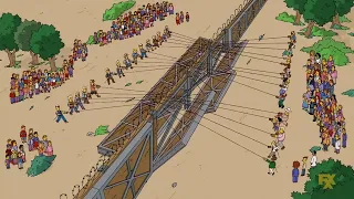 Springfield guards borders in order to stop immigrants [The Simpsons]