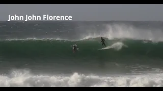 pro surfer john florence at J bay in south africa. 2K.