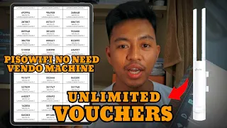 Paano gumawa ng UNLIMITED VOUCHERS using PISOWIFI or PISOHOTSPOT "NO NEED VENDO MACHINE" #eap110