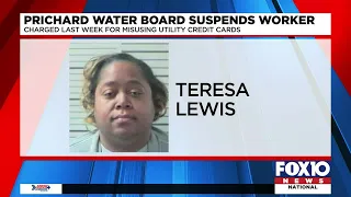 The Prichard water board has voted to suspend a utility employee indicted last week.