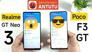 Realme GT Neo 3 vs Poco F3 GT Antutu Test Comparison Dimensity 8100 vs Dimensity 1200 🔥🔥🔥