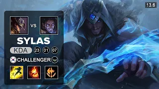 Sylas vs twisted fate Mid - KR Challenger - Patch 13.6 Season 13