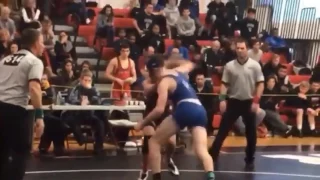 H.S. wrestler punches opponent just before final whistle