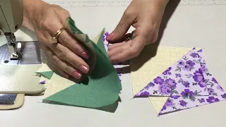 Incrível BLOCO de PATCHWORK Lindo e Muito FÁCIL para INICIANTES