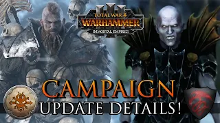 Vampire Counts & Norsca CAMPAIGN Mechanics Update! - IE Warhammer 3