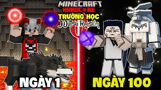 2 CÁ Tóm Tắt 100 Ngày Trường Học Jujutsu Kaisen Trong Minecraft Siêu Khó