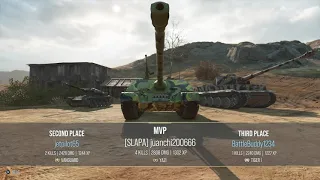 WoT console - Yazi WZ-120-1G FT /4 kills/3k dmg./MVP