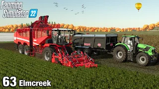 FIRST SUGAR BEET HARVESTED - Farming Simulator 22 FS22 Elmcreek Ep 63