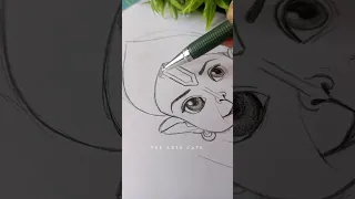 Wait for the end 😍||Cute Hanuman ji drawing 🥰💛|| #shorts #jaibajrangbali