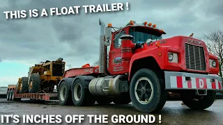 Using A DOUBLE DROP Float Trailer For My First Time! MASSIVE Machines Get Hauled With These Trailers
