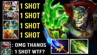 THANOS MID IS BACK! 1 Shot Kill All Fed Heroes Most Crazy 35 Kills Gameplay Epic Fun 7.22 Dota 2