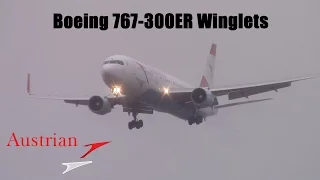 Austrian Airlines Boeing 767-300ER Landing RWY 05 @ Toronto Pearson Int'l December 13th, 2015