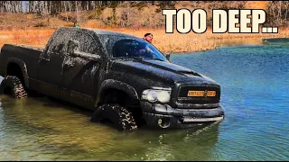 Testing HOW DEEP A LIFTED TRUCK Can DRIVE IN WATER...