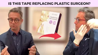 Instant Facelift Tape Review | PLASTIC SURGEON TRY 5-SECOND FACELIFT WITHOUT SURGERY