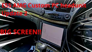 Custom E55 AMG PC headunit update 2 - BIG SCREEN!