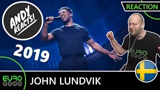 SWEDEN EUROVISION 2019 REACTION: John Lundvik - 'Too Late For Love' (Melfest winner) | ANDY REACTS!