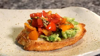 How to Make Perfect Summer Bruschetta with Tomatoes and Avocado
