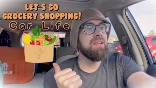 What I Eat Living In My Car | Grocery Shopping | No Fridge No Stove | Why I Fast Daily