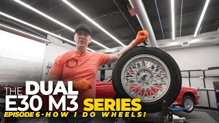 How I Dress Tires and Coat Wheels | The Dual E30 M3 Detailing Series